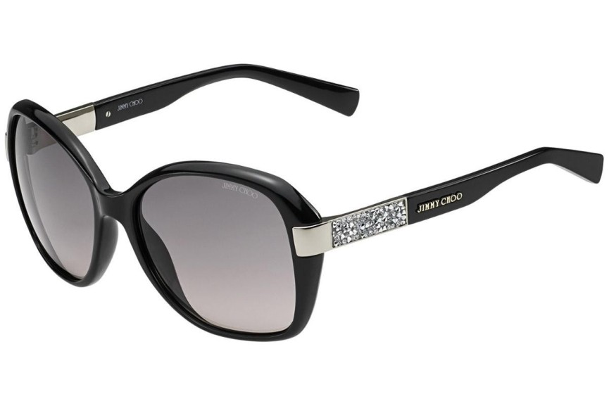 Okulary przeciwsłoneczne Jimmy Choo ALANA/S D28/EU Oversize Czarne