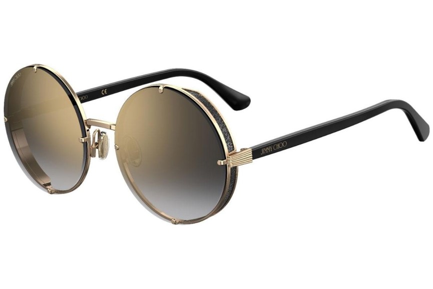 Okulary przeciwsłoneczne Jimmy Choo LILO/S RHL/FQ Okrągłe Złote