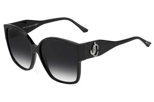Okulary przeciwsłoneczne Jimmy Choo NOEMI/S DXF/9O Kwadratowe Czarne