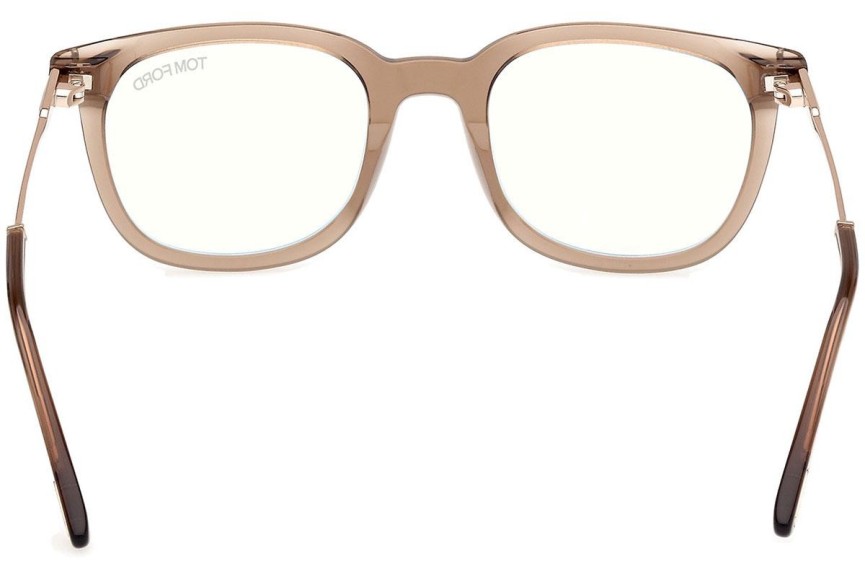 Okulary korekcyjne Tom Ford FT5904-B 045 Kwadratowe Brązowe