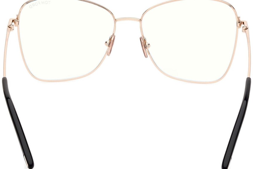 Okulary korekcyjne Tom Ford FT5906-B 001 Kocie oczy Czarne