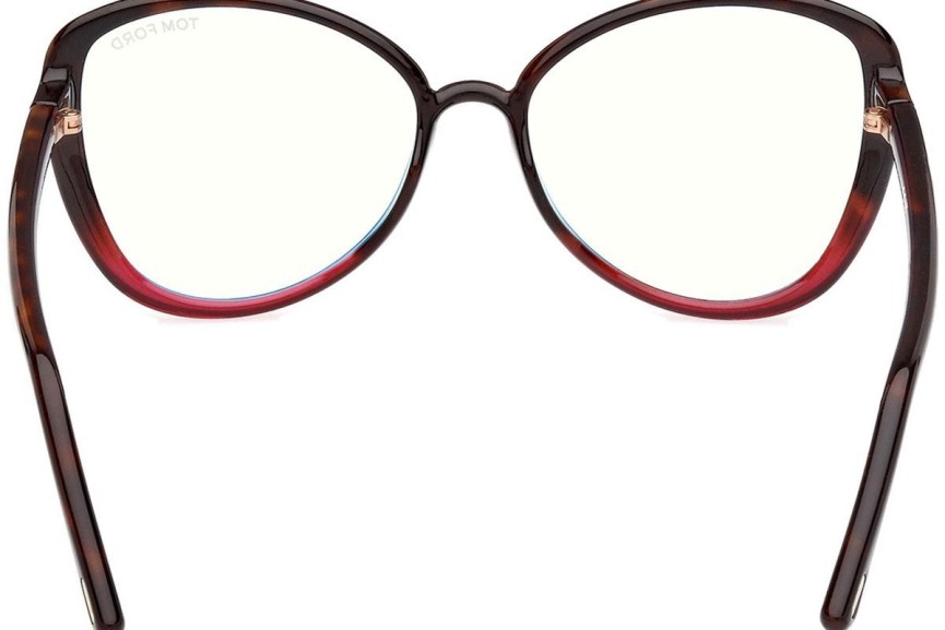 Ochelari Tom Ford FT5907-B 055 Cat Eye Havana