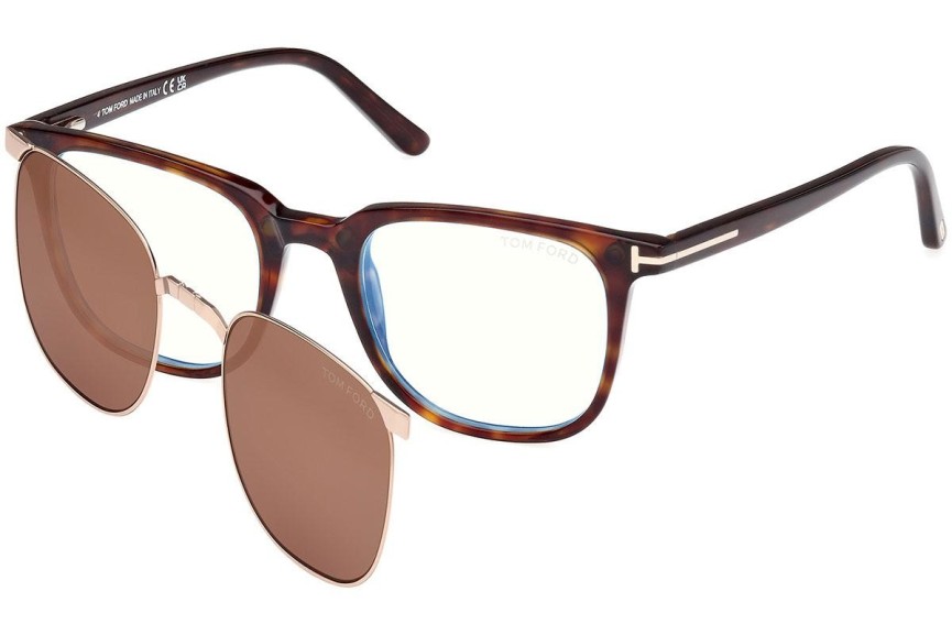 Okulary korekcyjne Tom Ford FT5916-B 052 Kwadratowe Havana