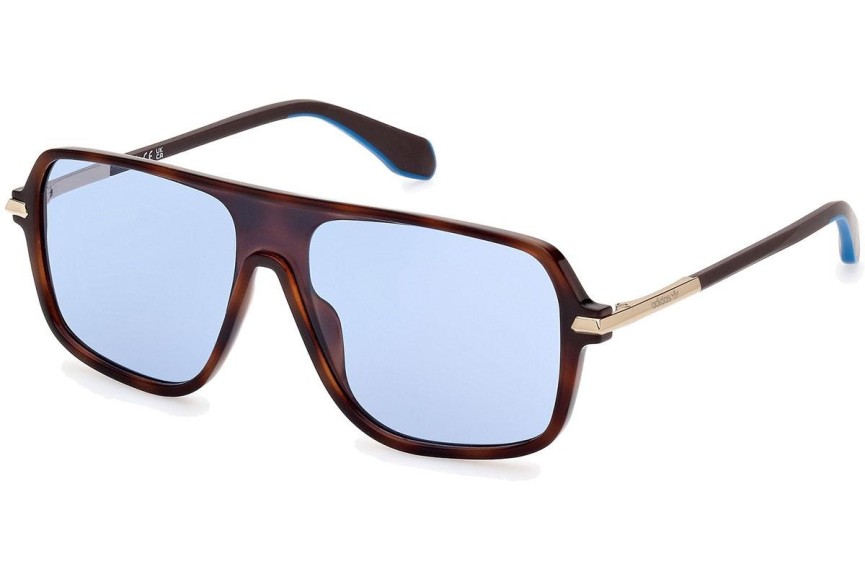 Okulary przeciwsłoneczne Adidas Originals OR0100 52V Kwadratowe Havana