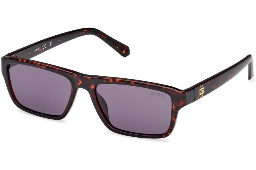 Okulary przeciwsłoneczne Guess GU00085 52Y Prostokątne Havana