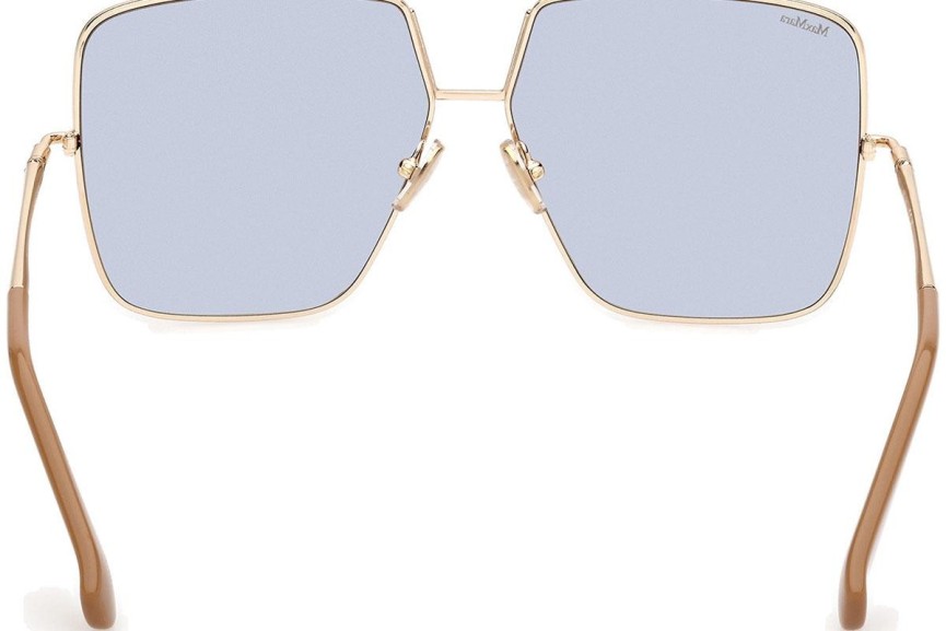 Okulary przeciwsłoneczne Max Mara Design9 MM0082 32X Kwadratowe Złote