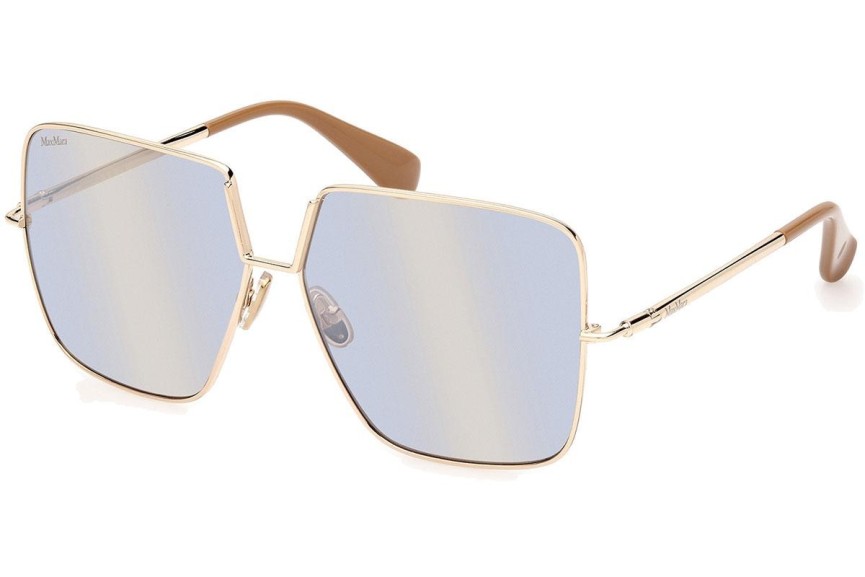 Okulary przeciwsłoneczne Max Mara Design9 MM0082 32X Kwadratowe Złote