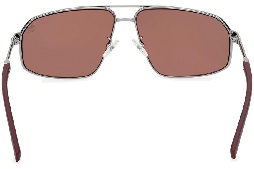 Okulary przeciwsłoneczne Timberland TB9341-H 08H Polarized Pilotki (Aviator) Srebrne