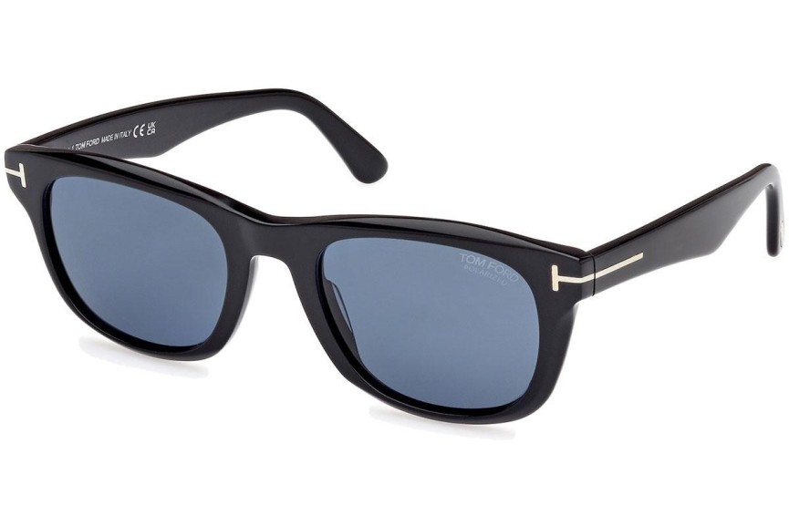 Napszemüvegek Tom Ford Kendel FT1076 01M Polarized Szogletes Fekete