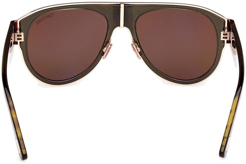 Napszemüvegek Tom Ford Lyle-02 FT1074 51J Pilota Barna