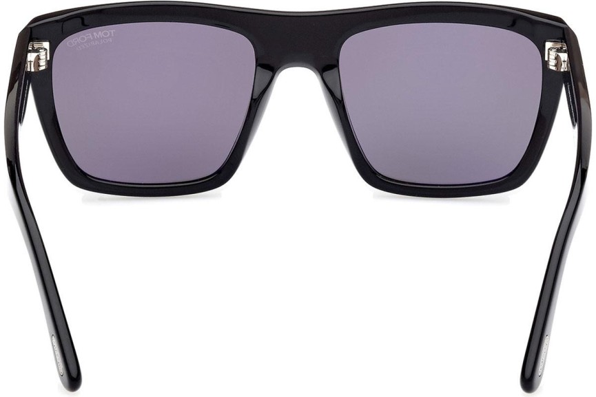 Ochelari de soare Tom Ford Alberto FT1077-N 01D Polarized Pătrați Negri