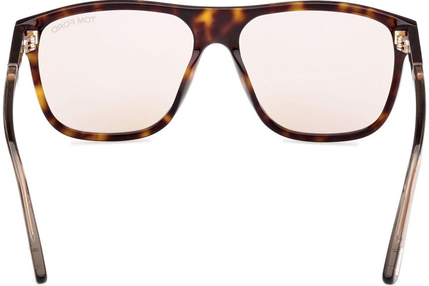 Ochelari de soare Tom Ford Frances FT1081 52E Pătrați Havana