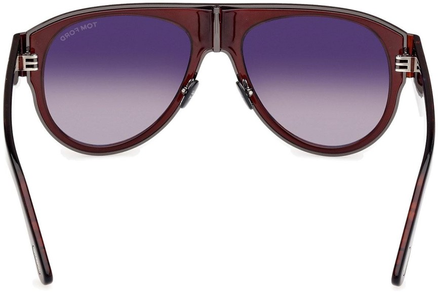 Слънчеви очила Tom Ford Lyle-02 FT1074 48T Пилотни Кафява