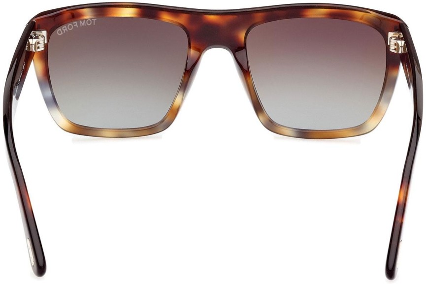 Okulary przeciwsłoneczne Tom Ford Alberto FT1077 55G Kwadratowe Havana