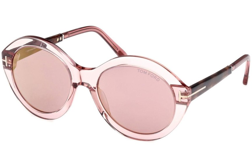 Ochelari de soare Tom Ford Seraphina FT1088 72Z Rotunzi Roz