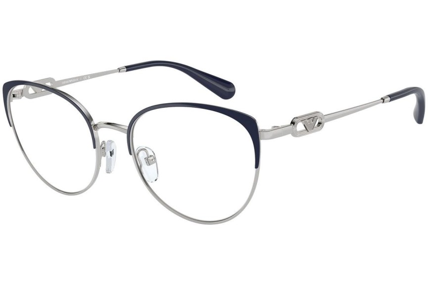 Okulary korekcyjne Emporio Armani EA1150 3368 Kocie oczy Srebrne