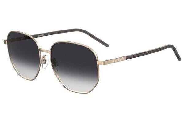Okulary przeciwsłoneczne Love Moschino MOL028/S 000/9O Kwadratowe Złote
