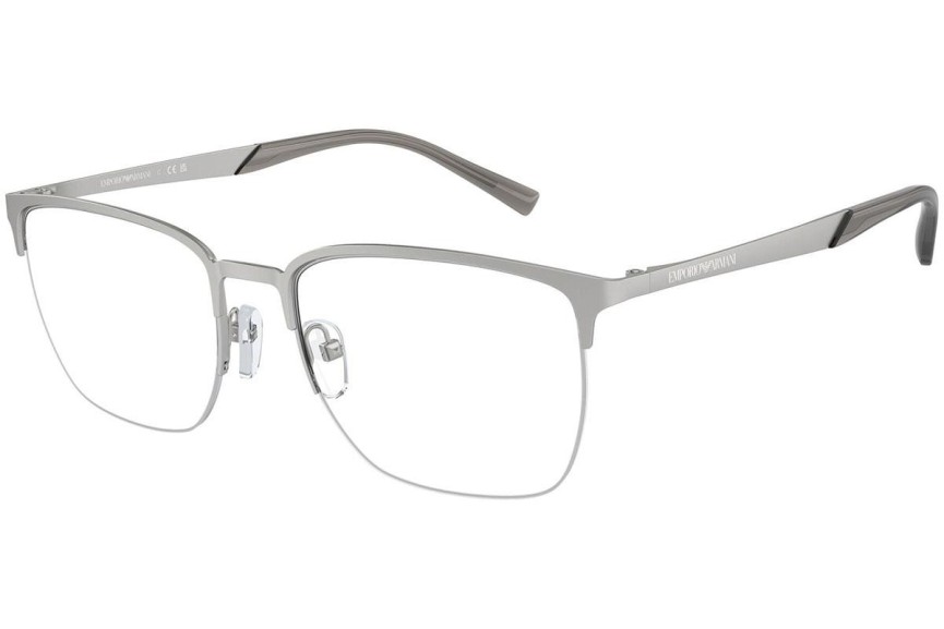 Okulary korekcyjne Emporio Armani EA1151 3045 Kwadratowe Srebrne