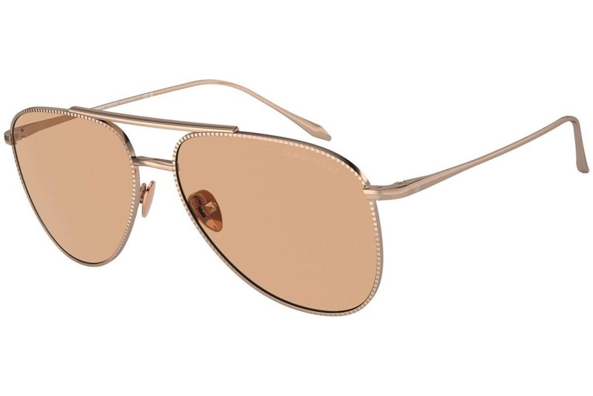 Okulary przeciwsłoneczne Giorgio Armani AR6152 301193 Pilotki (Aviator) Czerwone