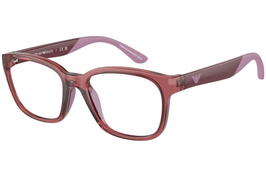 Okulary korekcyjne Emporio Armani EK3003 5075 Prostokątne Czerwone