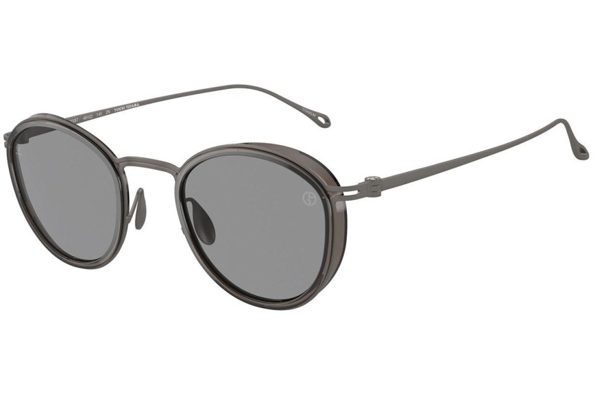 Okulary przeciwsłoneczne Giorgio Armani AR6148T 328087 Okrągłe Czarne