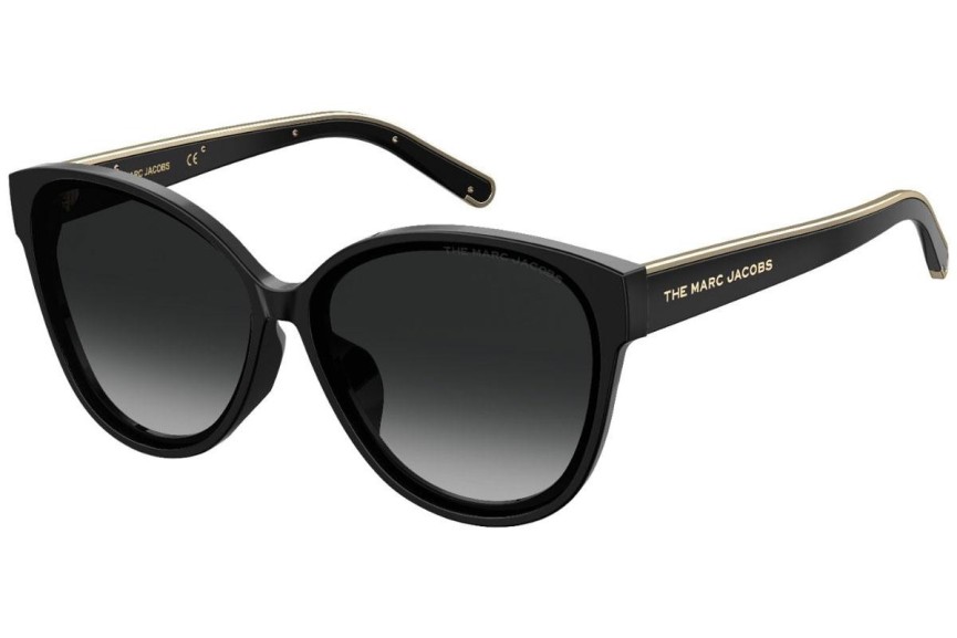 Okulary przeciwsłoneczne Marc Jacobs MARC452/F/S 807/9O Kwadratowe Czarne