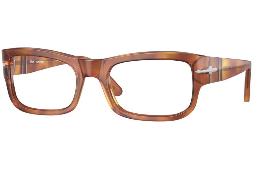 Okulary przeciwsłoneczne Persol PO3326S 96/GI Prostokątne Brązowe