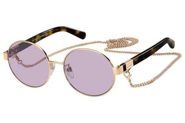 Okulary przeciwsłoneczne Marc Jacobs MARC497/G/S DDB/UR Owalne Złote