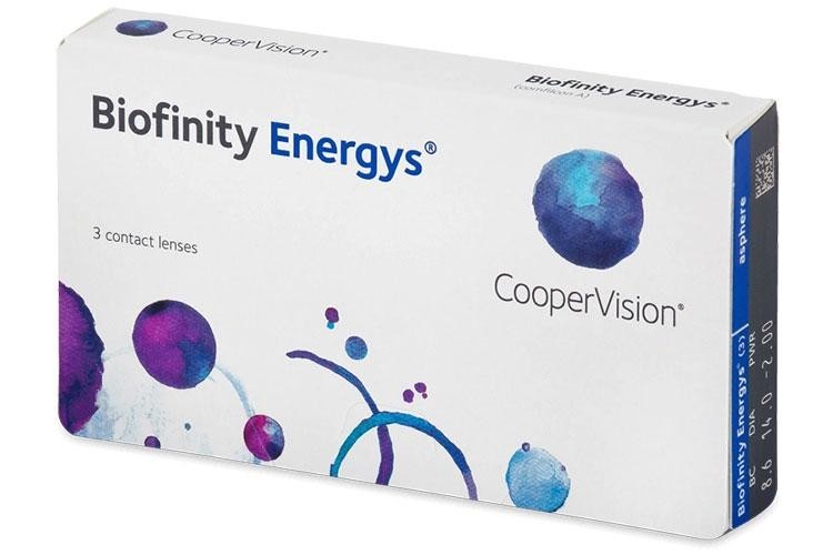 Контактни лещи Месечни Biofinity Energys (3 лещи)