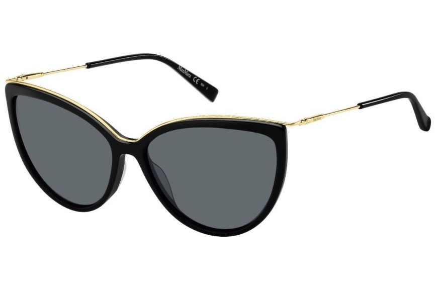 Okulary przeciwsłoneczne Max Mara Classy VI 807/IR Polarized Kocie oczy Czarne