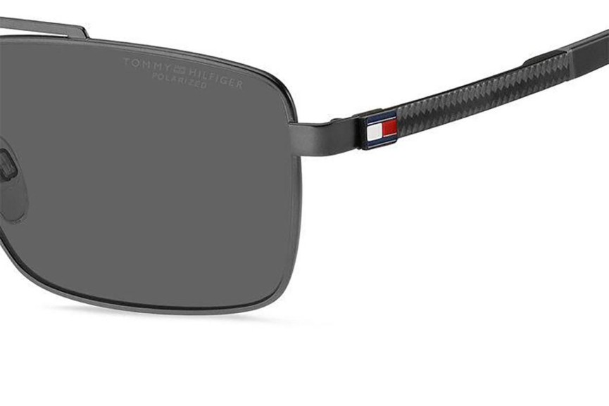 Ochelari de soare Tommy Hilfiger TH2078/S SVK/M9 Polarized Dreptunghiulari Gri