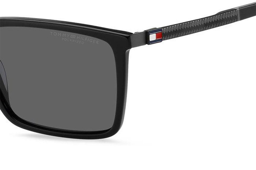 Слънчеви очила Tommy Hilfiger TH2077/S 807/M9 Polarized Правоъгълни Черна