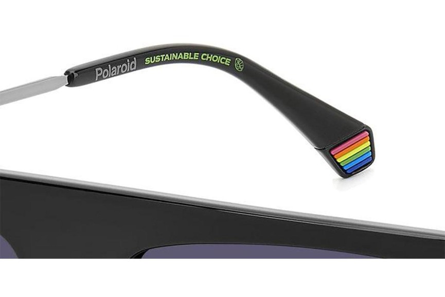 Слънчеви очила Polaroid PLD6221/S/X 807/WJ Polarized Flat Top Черна