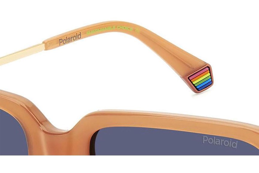 Okulary przeciwsłoneczne Polaroid PLD6220/S/X L7Q/C3 Polarized Prostokątne Pomarańczowe