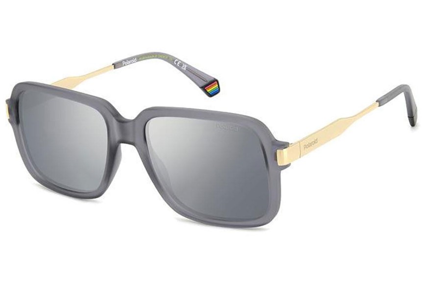 Слънчеви очила Polaroid PLD6220/S/X RIW/EX Polarized Правоъгълни Сива