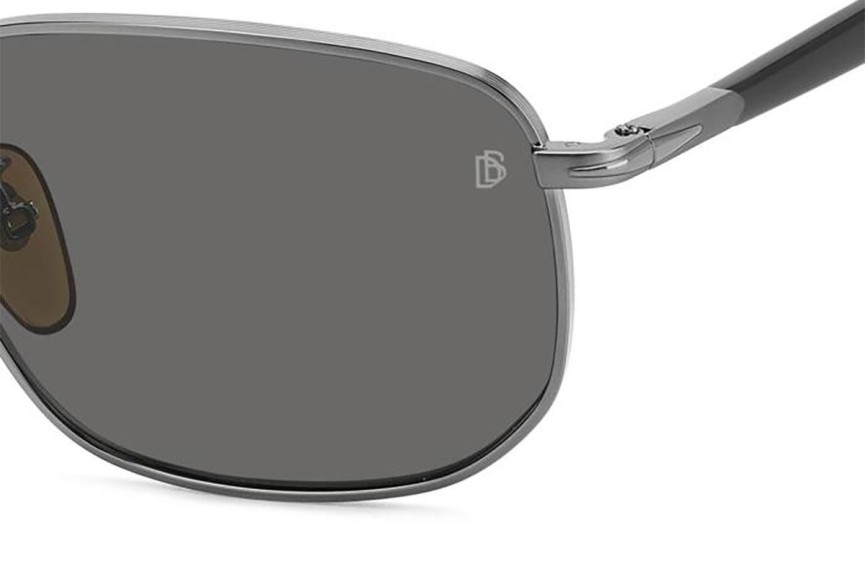 Ochelari de soare David Beckham DB1143/S KJ1/M9 Polarized Dreptunghiulari Gri