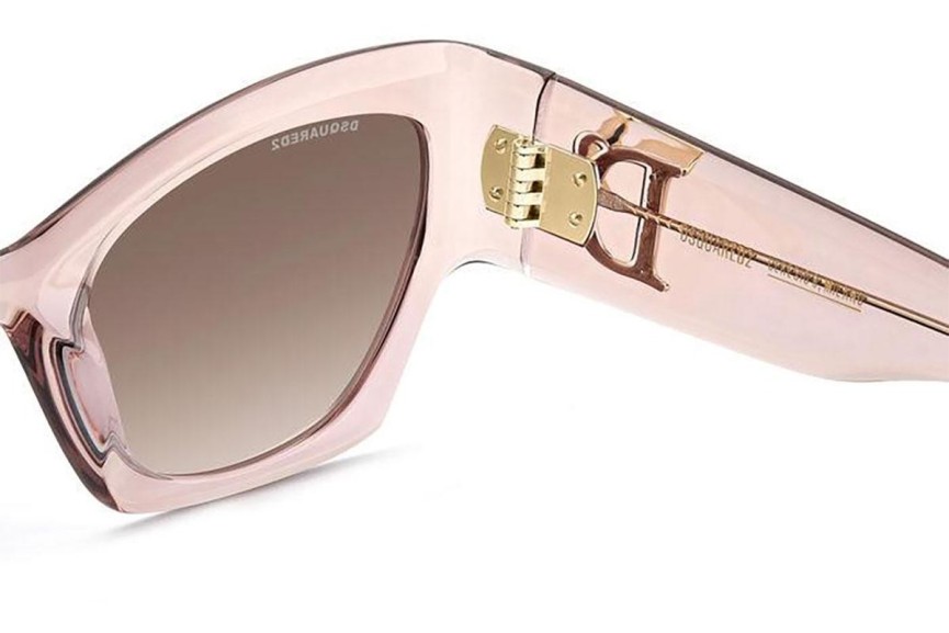 Ochelari de soare Dsquared2 D20132/S 8XO/HA Cat Eye Roz