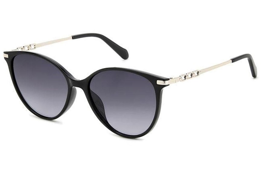 Okulary przeciwsłoneczne Fossil FOS2137/G/S 807/9O Kocie oczy Czarne