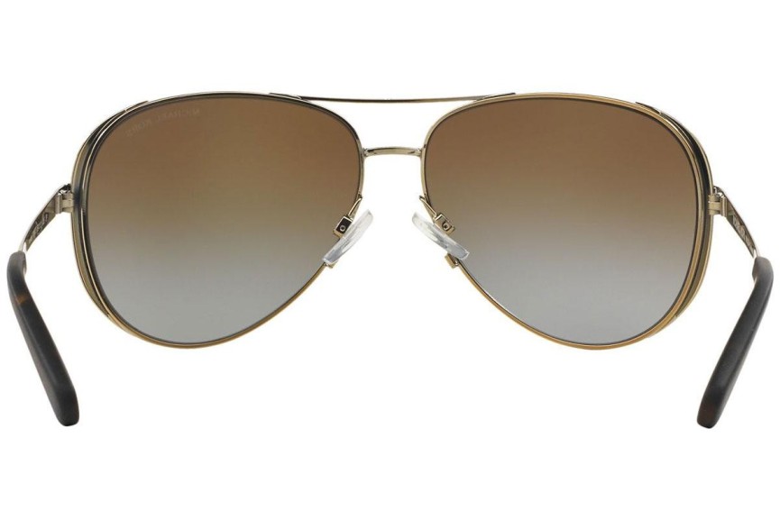 Ochelari de soare Michael Kors Chelsea MK5004 1014T5 Polarized Pilot Aurii