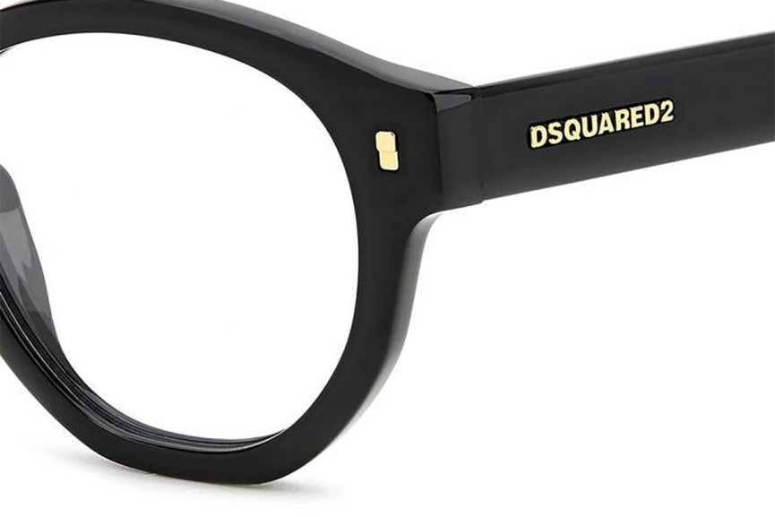 Okulary korekcyjne Dsquared2 D20131 807 Okrągłe Czarne