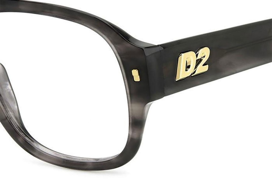 szemüvegeinket Dsquared2 D20125 2W8 Flat Top Szürke