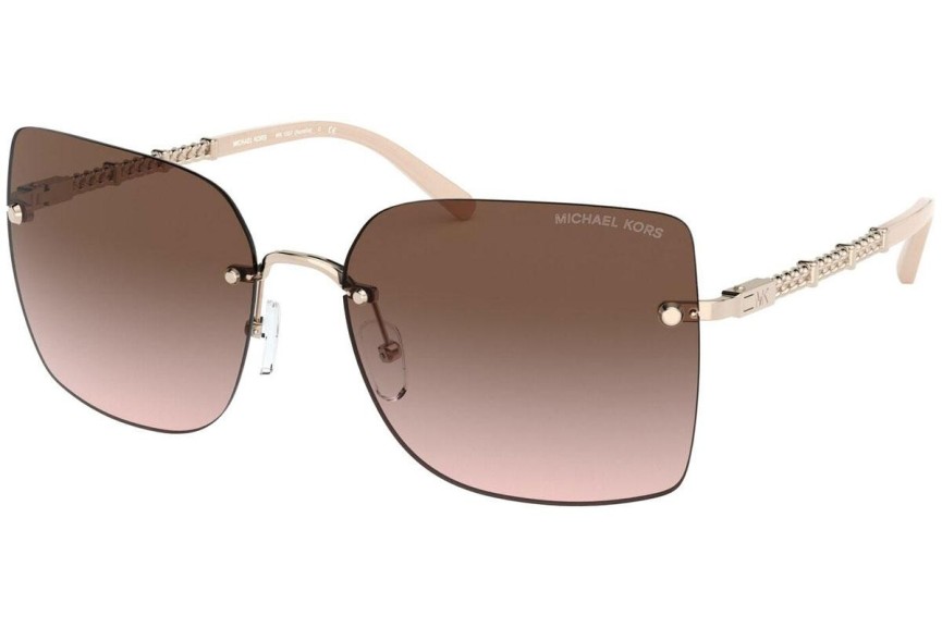 Okulary przeciwsłoneczne Michael Kors Aurelia MK1057 110813 Kwadratowe Złote
