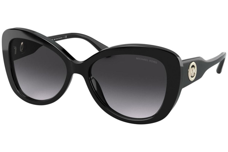 Okulary przeciwsłoneczne Michael Kors Positano MK2120 30058G Kocie oczy Czarne