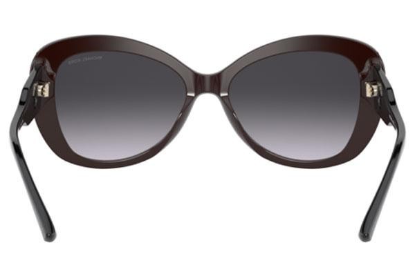 Okulary przeciwsłoneczne Michael Kors Positano MK2120 33558G Kocie oczy Brązowe