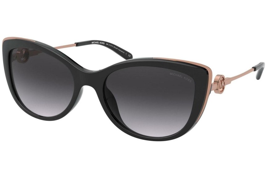 Okulary przeciwsłoneczne Michael Kors South Hampton MK2127U 33328G Kocie oczy Czarne