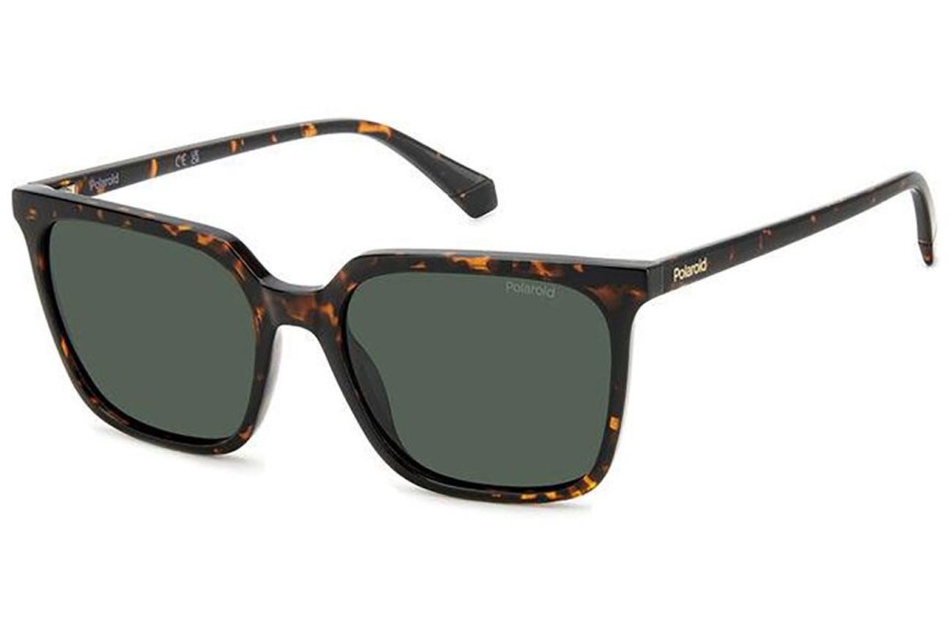 Okulary przeciwsłoneczne Polaroid PLD4163/S 086/UC Polarized Pilotki (Aviator) Havana