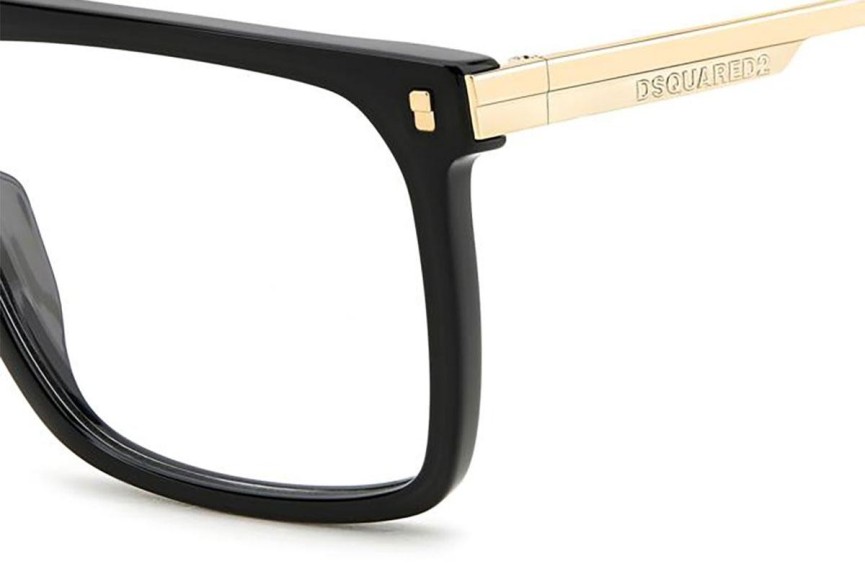 szemüvegeinket Dsquared2 D20122 2M2 Flat Top Fekete