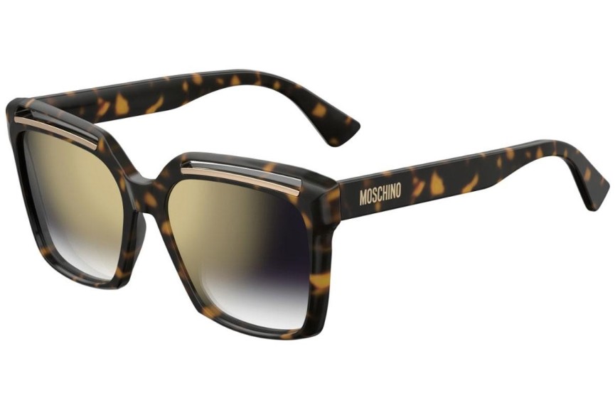 Okulary przeciwsłoneczne Moschino MOS035/S 086/FQ Kwadratowe Havana