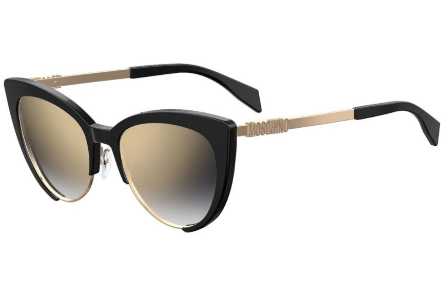 Okulary przeciwsłoneczne Moschino MOS040/S 807/FQ Kocie oczy Czarne