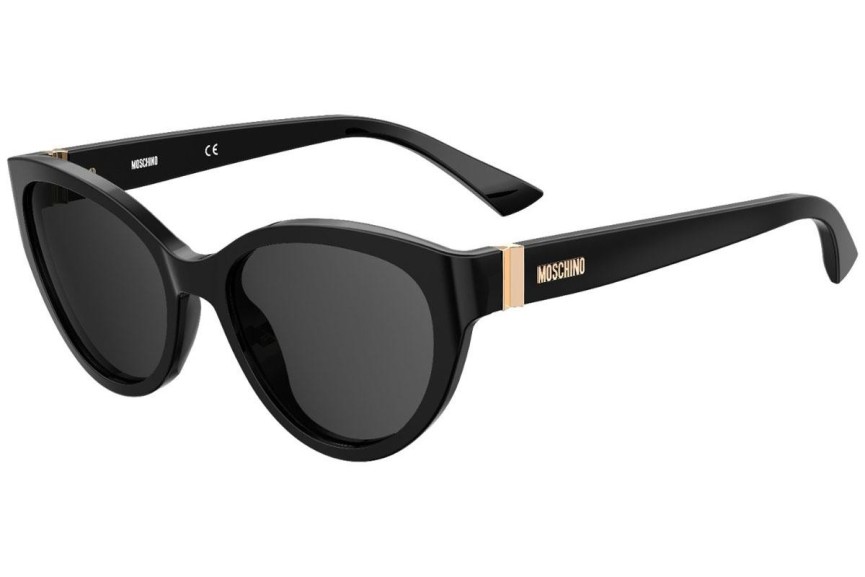 Okulary przeciwsłoneczne Moschino MOS065/S 807/IR Kocie oczy Czarne